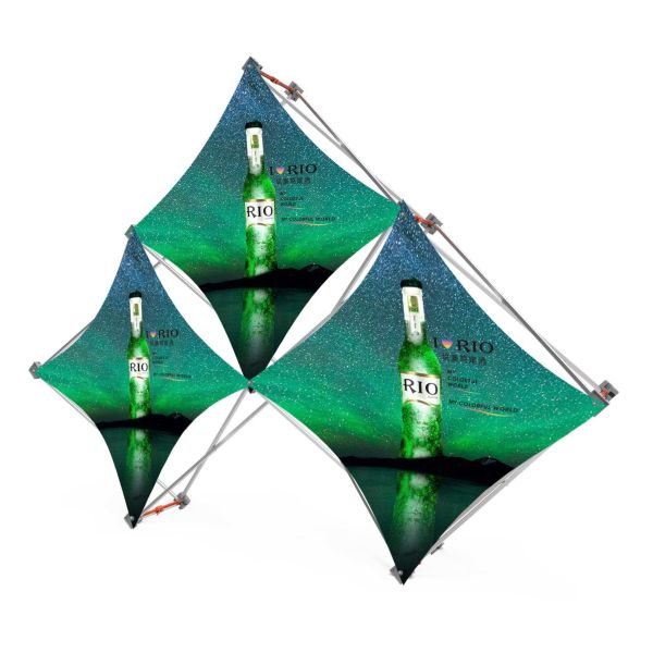 Strong Square Profile Pop Up Banner Stands With Plastic Buckle Connector