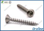 Torx Oval Head Stainless Steel Wood Screw, SS304/316/18-8, Coarse Thread