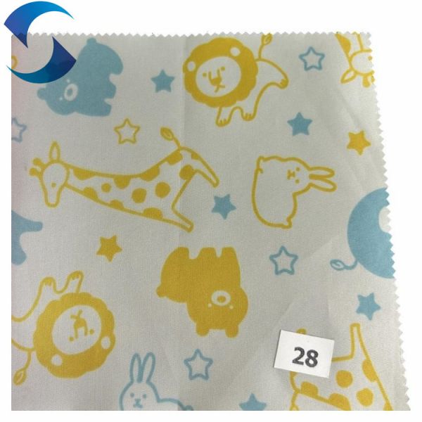 Vibrant Custom Printed Waterproof 100 Polyester Fabric Cartoon Printing Taffeta Fabric For Outdoor Clothing Promotion