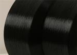 Raw Black 300D / 96F High Tenacity Polyester Filament Yarn , Polyester Dope Dyed