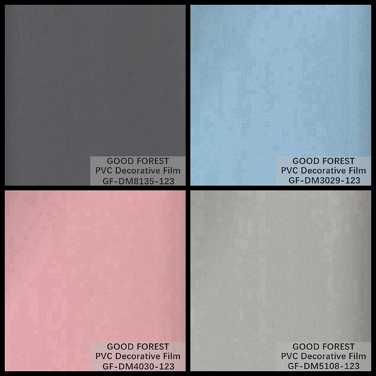 Wallboard PVC Decorative Film Leather Grain Good Flowability