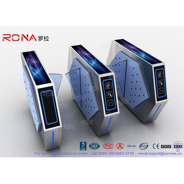 Access Control Automatic Flap Barrier Gate Walk Through Optical Turnstile