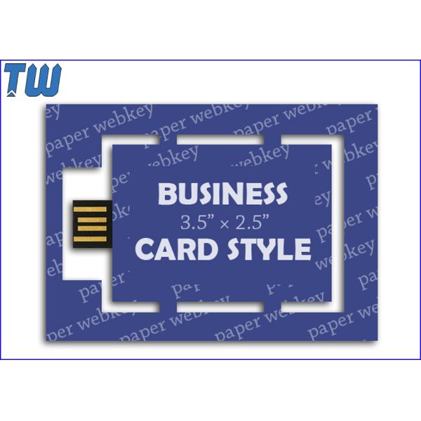 Business Card USB Webpage Key Link Full Color Digital Printing