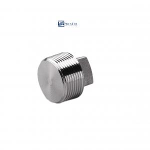 China Silver Coated WZ Stainless Steel 304 316 316L High Pressure Forged Square Plug NPT BSPT on sale