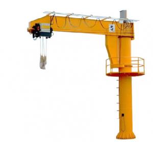  5T Column Cantilever Jib Crane Hoist Remote Control Concrete Foundation Manufactures