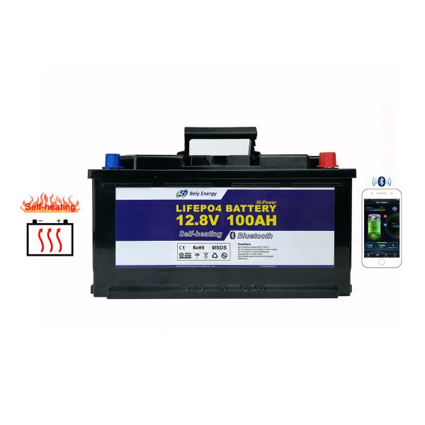 1280Wh Bluetooth Lithium Battery 100ah 12v Lifepo4 Deep Cycle Battery For Motorhome
