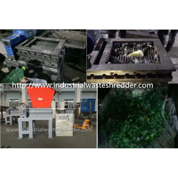 Small Scale PET Bottle Shredder Machine 300kg/Hr Capacity For Recycling