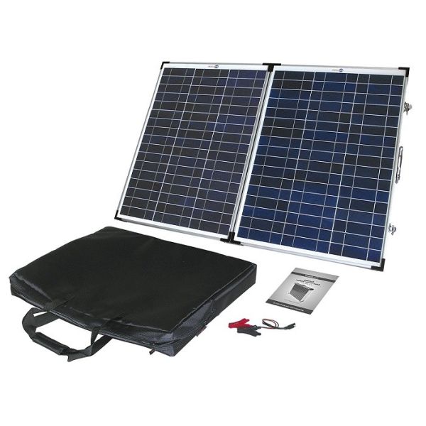 60W Poly Portable Folding Solar Panels Anodized Aluminum Alloy Frame