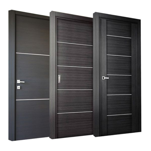 Teak Bedroom Solid Core Composite Door Plywood Modern Wood Interior MDF Soundproof