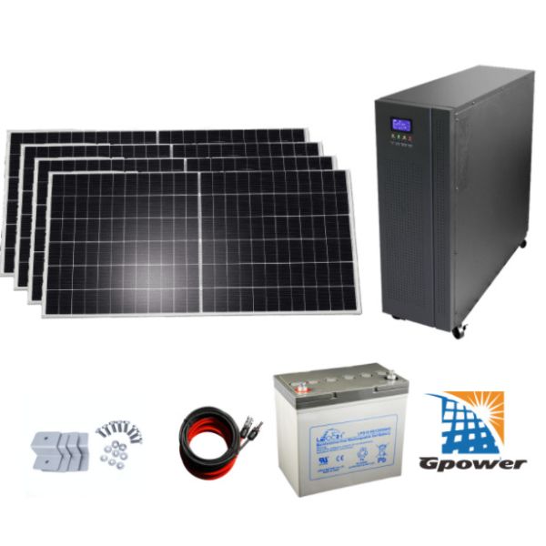 ROSH MC4 Connector Solar Panels Plus Battery Storage 10kw Off Grid Solar System