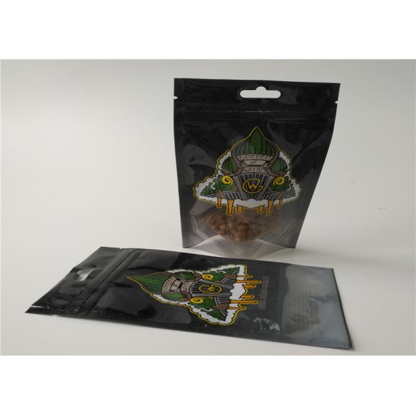 THC Resealable Herbal Incense Packaging , Plastic Zipper Bags For Pill Packaging