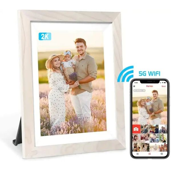 RoHS 10.1 Smart WiFi Photo Frame , 1280x800 Digital Smart Picture Frame