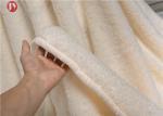 Sherpa Polyester Fleece Bed Blanket , Super Soft Knit Blanket Heavy Double
