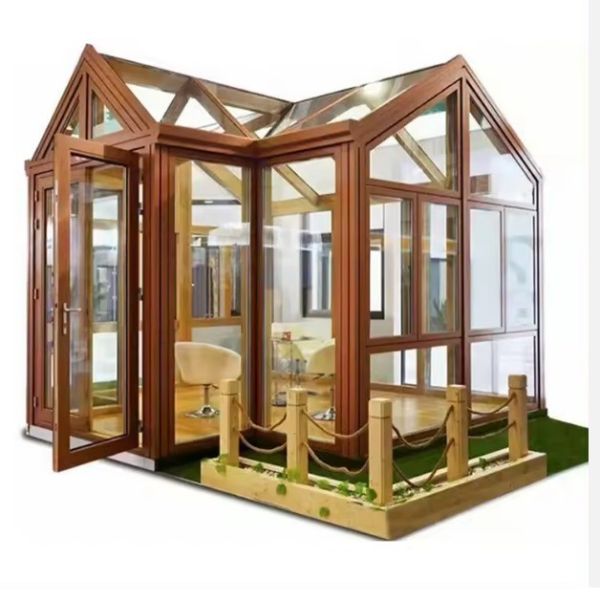 Office Building Sun Shades Retractable Roof Outdoor Greenhouses in Waterproof Design