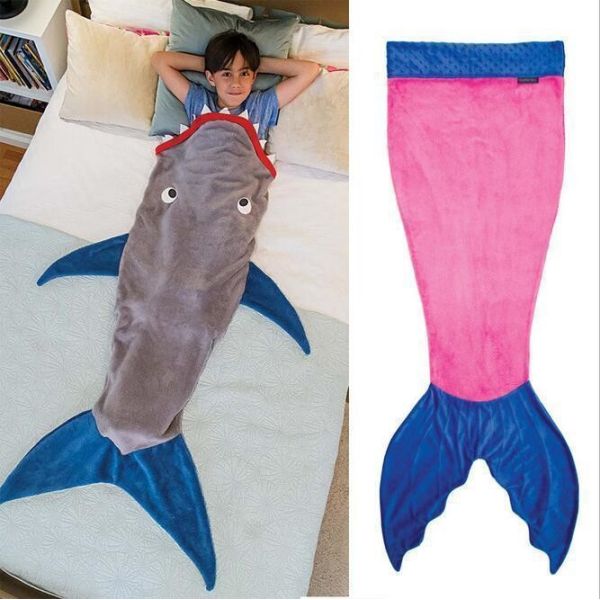Shark Sleeping Bag Kids Shark Tail Blanket