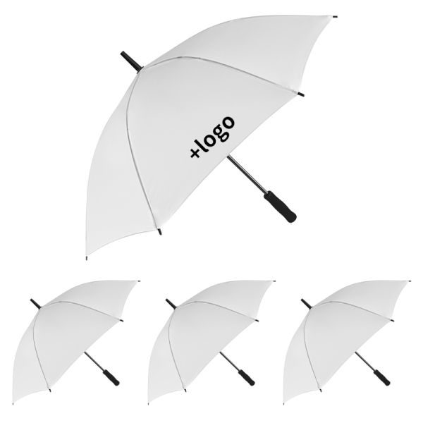 Diy White Polyester Sublimation Umbrella Blanks Custom Printing Umbrellas With Logo
