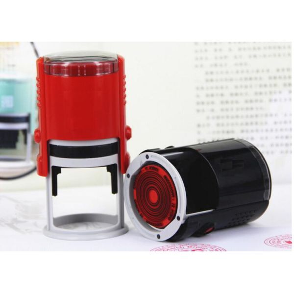 Denasow Blank Round 40mm ABS Material Automatic Rubber Self Inking Stamp/Wholesale Printer Round 40MM School Suppli