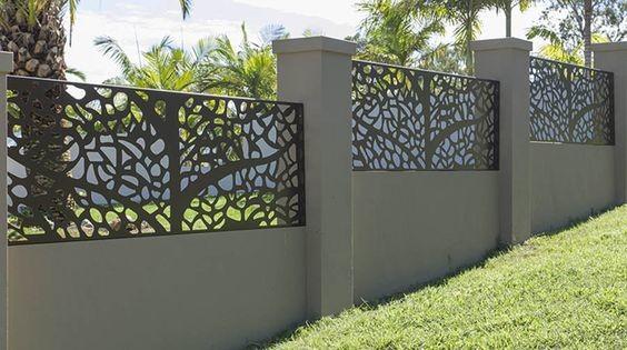 Powder Coated Decorative Outdoor metal screen Villa Garden Aluminum panel perforated Fence