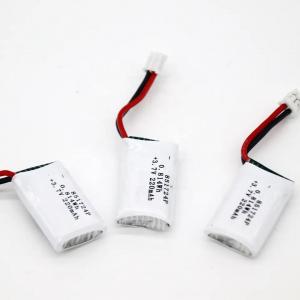 China 851724 Rechargeable Lipo Li Ion Polymer Battery 3.7V 220mAh 0.814Wh 20C on sale