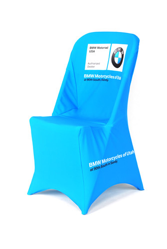 Decorative Trade Show Tablecloths And Chair Covers 145 * 131 Cm Printing Size