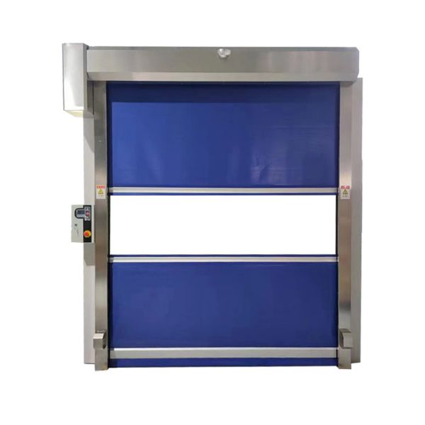 High-Speed Roll-Up Door with Emergency Reverse | 0.8mm Reinforced PVC | 0.6-2.5m/s Adjustable