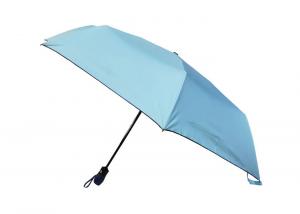  Color Coated Automatic Travel Umbrella Sun Protection 190T Pongee Fabric Manufactures