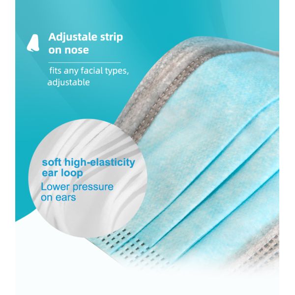 Disposable Graphene 4 Layer Activated Carbon Mask