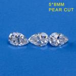 Genuine 0.9 Ct VVS1 DEF White Pear Cut Moissanite Loose diamonds 5x 8mm