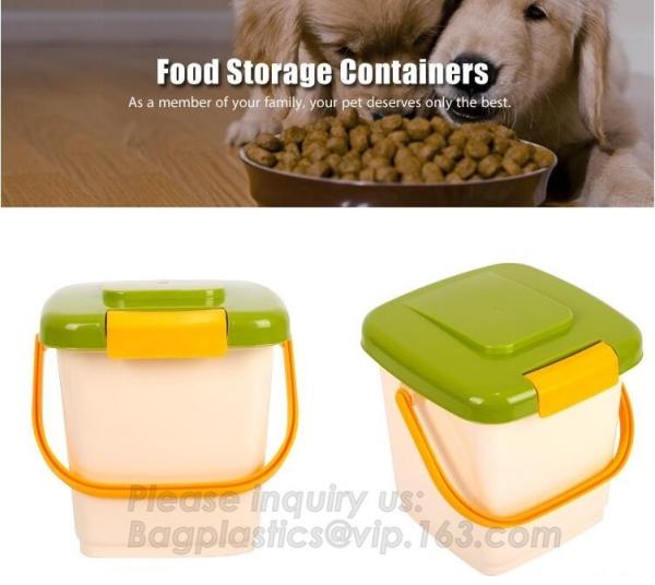 High quality plastic pet food containers for 50L, Pet Food Large Container Dog Cat Animal Storage Bin Dry Feed Seed 30L