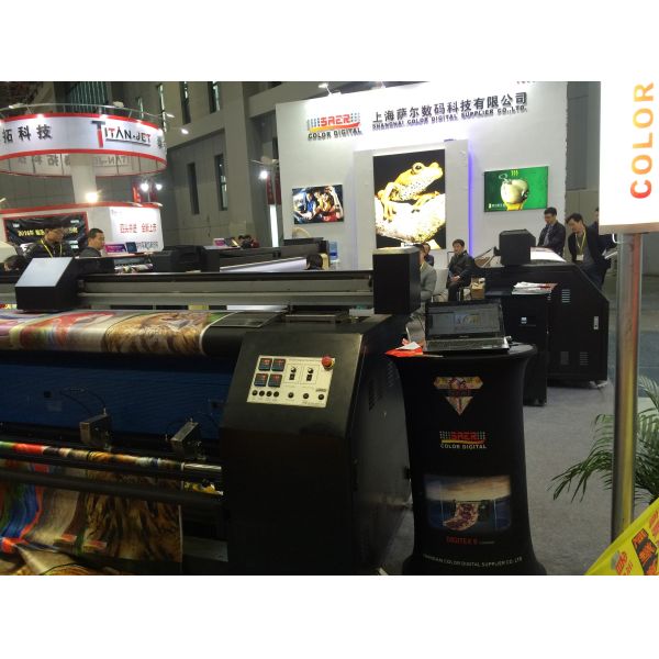 Roll To Roll Directly Print Cotton Fabric Material Printer With Pigment Ink