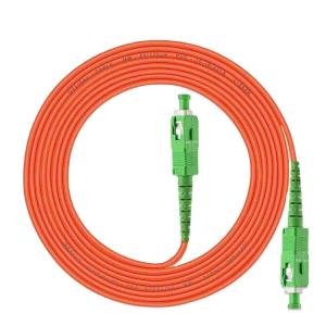  Orange OM3 OM5 Armored Fiber Optic Patch Cord , SC UPC Patch Cord Manufactures