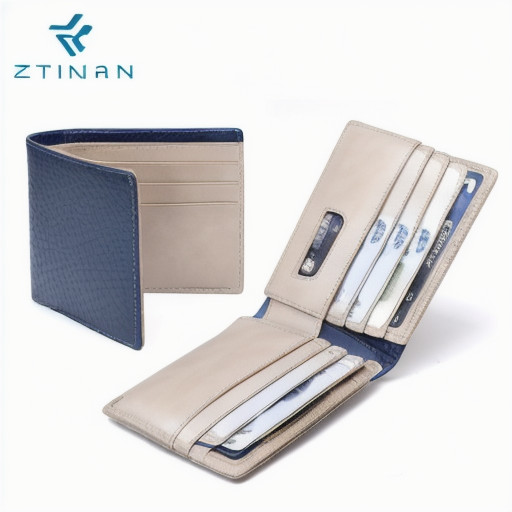 Factory New Design Top Full Grain Genuine Leather Rfid Slim Men Wallet With Customization