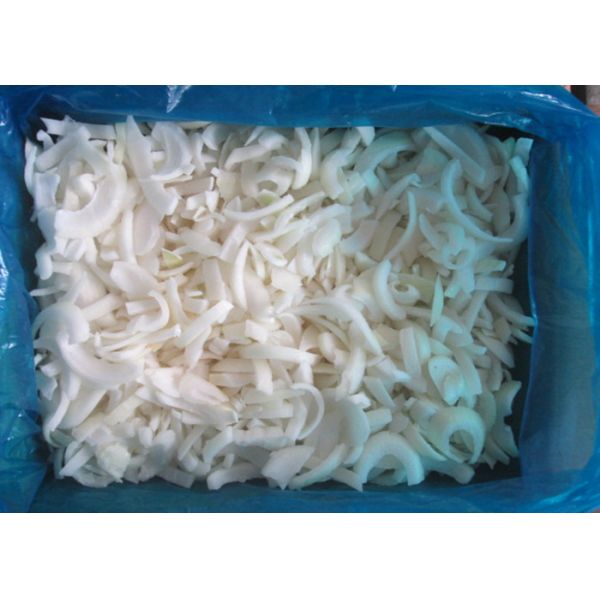 Grade A IQF Individually Quick Freezing White Onions Strips With Nature Length