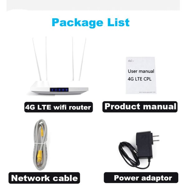CAT 4 150 Mbps Enterprise 4G Router ZX297520V3 CPU RJ-45 10/100M Ethernet Ports