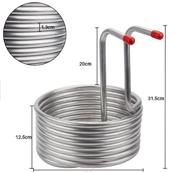Saltwater SS316 Spiral Heat Exchanger Tube