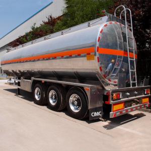 China Mechanical Suspension Gas 42cbm Aluminum Tanker Trailer on sale