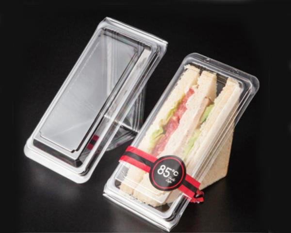 Quality Triangle Design Disposable Sandwich Container small and big size cake for sale