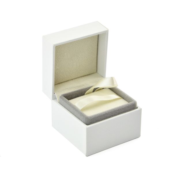 CMYK Printing Cardboard Packaging Boxes , Velvet Wedding Ring Box Luxury