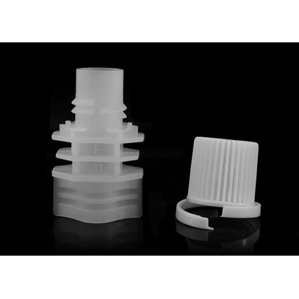 10.5mm Outer Diameter Burglarproof Plastic Spout Caps Corner On Paste Doypack