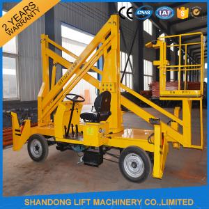 Automatic 4 Wheels Articulated Vehicle Mounted Boom Lift for 8m - 14m Aerial Work Manufactures