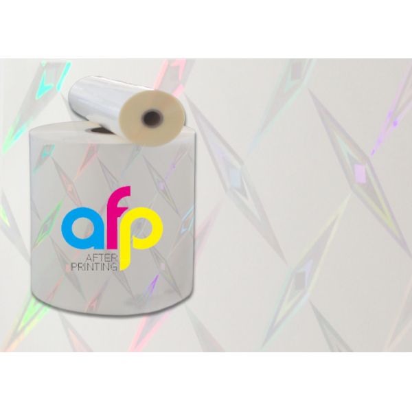 Transparent Holographic Bopp Lamination Film 26micron Standard / Customized Pattern