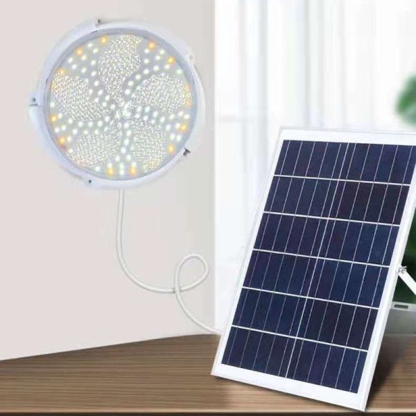 4100K Color Temperature Wireless Induction Solar LED Ceiling Lamp In Different Sizes
