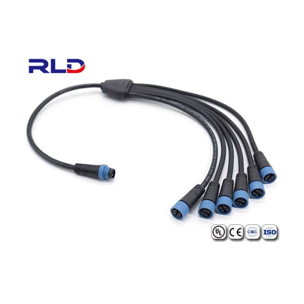 Y Splitter Waterproof Cable Splitter 1 To 2 Cable Electric Vehicle Wiring Connector