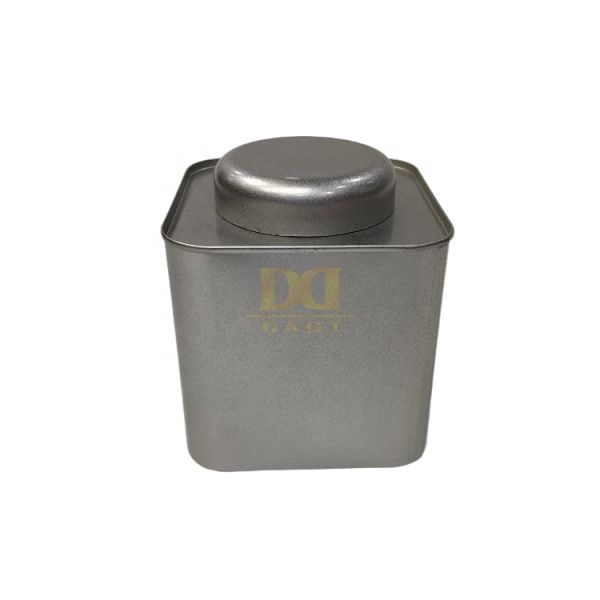 DADI  Metal Tea Tin Box Customization Square Empty Tea Tin Boxes Support OEM Printing