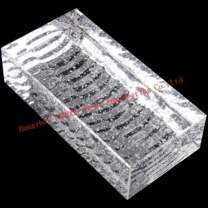  200x100x50mm Solid Glass Block  Clear Building Decorative Crystal Brick Manufactures