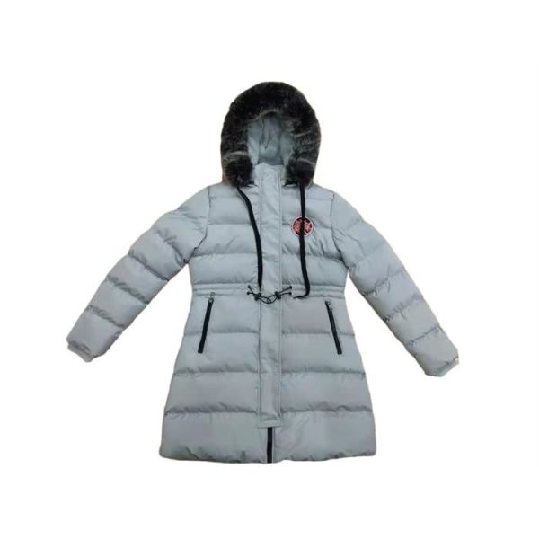 Ladies Long Puffa Coat Womens Long Padded Jacket With Fur Hood Lightweight Waterproof