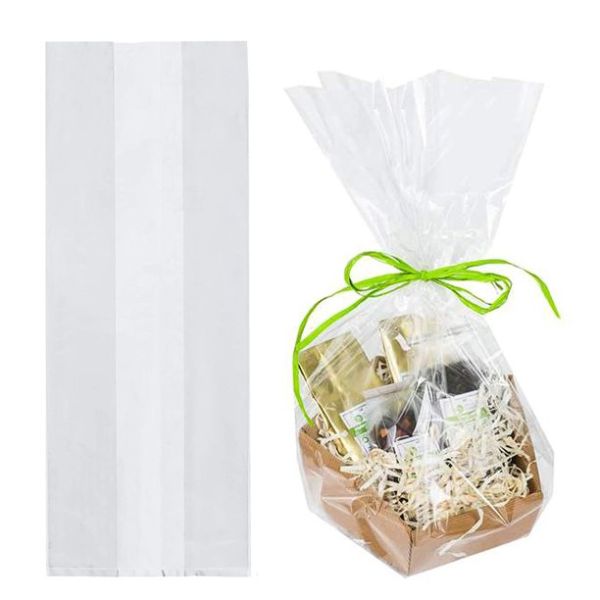 Plastic Cellophane LDPE HDPE Side Gusset Bags Resealable Clear Flat