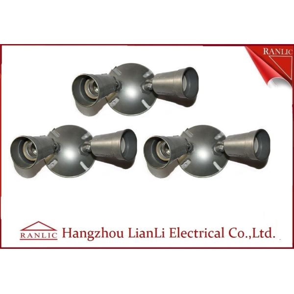 Gray Aluminum Die Casting Waterproof Terminal Box Pocelain Lamp Holder