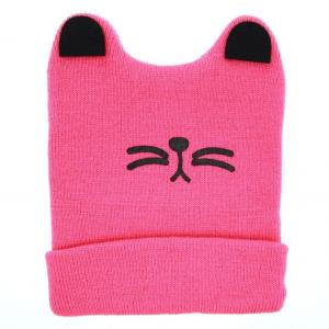  Boys Girls Cat Ear Lovely Baby Hats , Woolen Yarn Knit Keep Warm Hats Soft Material Manufactures