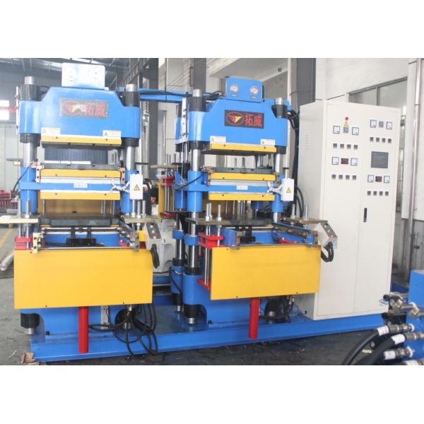 300 stroke, customized blue hot water bottle vulcanizing machine double layer front and back mold